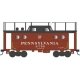 PRR Class N5C Steel Cabin Car (Caboose) - Ready to Run -- Pennsylvania Railroad 477995 (Trainphone, 1955, Tuscan, black, Shadow