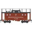PRR Class N5C Steel Cabin Car (Caboose) - Ready to Run -- Pennsylvania Railroad 477995 (Trainphone, 1955, Tuscan, black, Shadow 