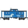 PRR Class N5C Steel Cabin Car (Caboose) - Ready to Run -- Conrail 23036 (1976, blue, white, black), HO, Bowser Manufacturing Co.