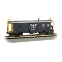 Steel Bay Window Caboose - Ready to Run -- Baltimore & Ohio C-3015 (blue, yellow, silver), HO, Bachmann Industries 73204