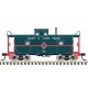C&O-Style Steel Center-Cupola Caboose - Ready to Run -- Chicago & Illinois Midland 68 (green, red), N, Trainman 50006030
