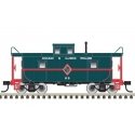 C&O-Style Steel Center-Cupola Caboose - Ready to Run -- Chicago & Illinois Midland 68 (green, red), N, Trainman 50006030