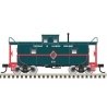 C&O-Style Steel Center-Cupola Caboose - Ready to Run -- Chicago & Illinois Midland 68 (green, red), N, Trainman 50006030