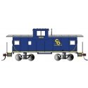 36` Wide-Vision Caboose - Ready to Run - Silver Series(R) -- Chesapeake & Ohio 3260 (blue, yellow `C&O For Progress` Logo), HO, 