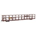 89′ Flatcar w/Tri-Level Open Auto Rack - Ready to Run -- Southern Pacific(TM) Rack St. Louis Sou, HO, WalthersMainline 8224