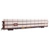 89′ Flatcar w/Tri-Level Shielded Auto Rack - Ready to Run -- Milwaukee Road 801612, TTKX Flatcar, HO, WalthersMainline 8320