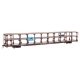 89′ Flatcar w/Tri-Level Open Auto Rack - Ready to Run -- Great Northern Rack Trailer-Train Flatc, HO, WalthersMainline 8212
