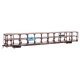 89′ Flatcar w/Tri-Level Open Auto Rack - Ready to Run -- Great Northern Rack Trailer-Train Flatc, HO, WalthersMainline 8211
