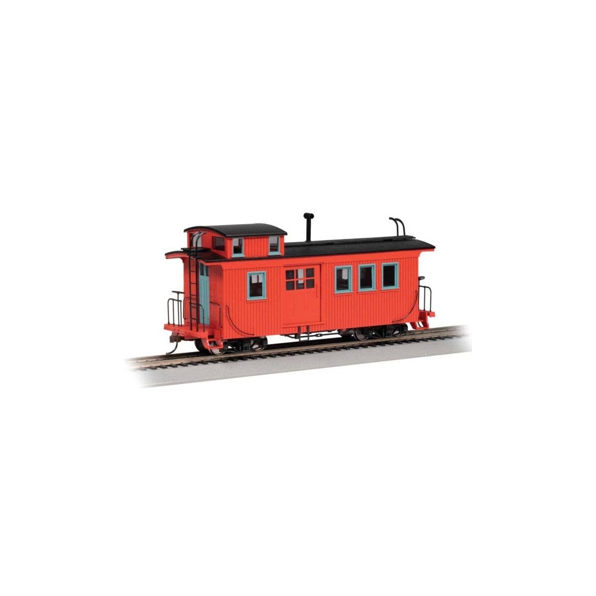 Wood Side-Door Caboose - Ready to Run - Spectrum(R) -- Painted, Unlettered (red), On30, Bachmann Industries 26703