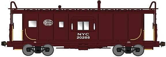 International Car Half-Bay Window Caboose - Ready to Run -- New York Central 20203 (oxide red, system logo), N, Bluford Shops 40