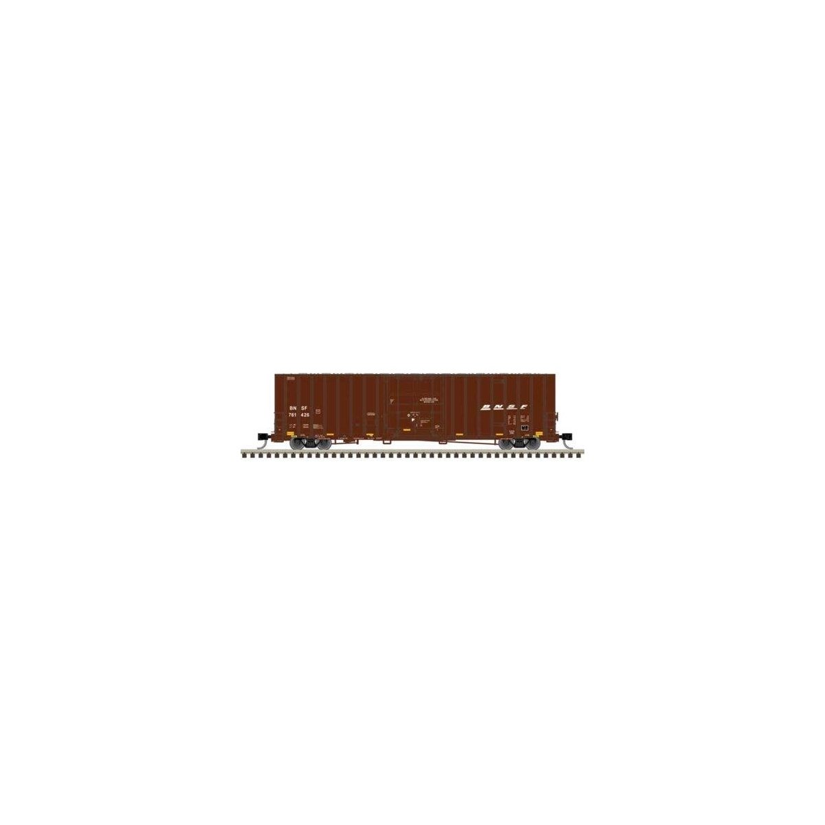 Gunderson 7538 Single-Door Boxcar - Ready to Run -- BNSF Railway 761467 (Boxcar Redk,, N, Atlas Model Railroad Co. 50006943