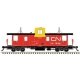 Pointe Ste. Charles PSC Caboose - Ready to Run -- Canadian National 78104 (International Service, red, black, white, yellow), HO