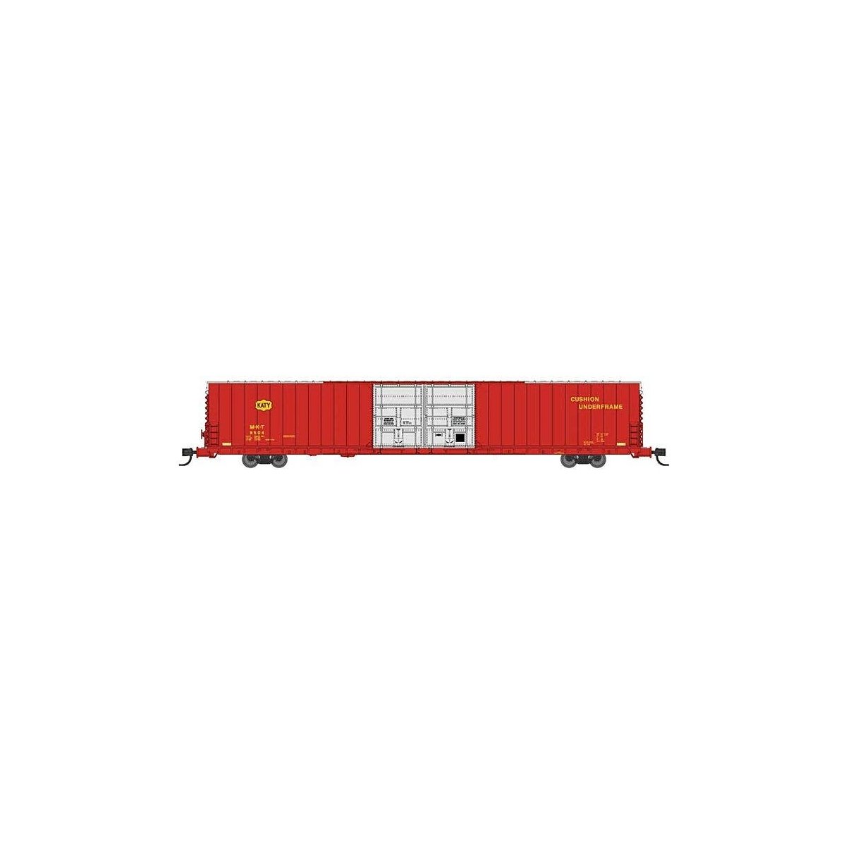 Pullman-Standard 86′ Auto Parts Double-Door Boxcar - Ready to Run -- Missouri-Kansas-Texas 8504 (re, N, Bluford Shops 86790