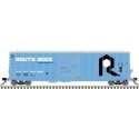 CNCF 5000 50′ Boxcar - Ready to Run - Master(R) -- Rock Island 301099 (blue, white, b, N, Atlas Model Railroad Co. 50007144