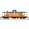 Pointe Ste. Charles PSC Caboose - Ready to Run -- Cape Breton & Central Nova Scotia CBNS 2000 (Stay in School, orange, blue), HO