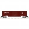 50′ Single-Door Boxcar - Ready to Run -- Baltimore & Ohio 299050 (Boxcar Red, 13 States Logo), N, Trainman 50006911