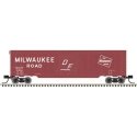 50′ Single-Door Boxcar - Ready to Run -- Milwaukee Road 51580 (Boxcar Red, DF Marks, Large Roadname, , N, Trainman 50006916