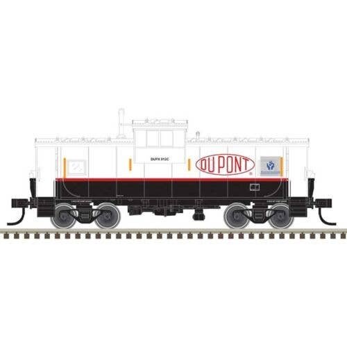 Extended-Vision Caboose - Ready to Run - Master(R) -- Dupont 912C (black, white), HO, Atlas Model Railroad Co. 20007939