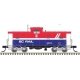 Extended-Vision Caboose - Ready to Run - Master(R) -- BC Rail 1875 (red, white, blue), N, Atlas Model Railroad Co. 50007300