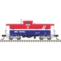 Extended-Vision Caboose - Ready to Run - Master(R) -- BC Rail 1875 (red, white, blue), N, Atlas Model Railroad Co. 50007300