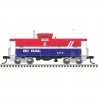 Extended-Vision Caboose - Ready to Run - Master(R) -- BC Rail 1878 (red, white, blue), N, Atlas Model Railroad Co. 50007301