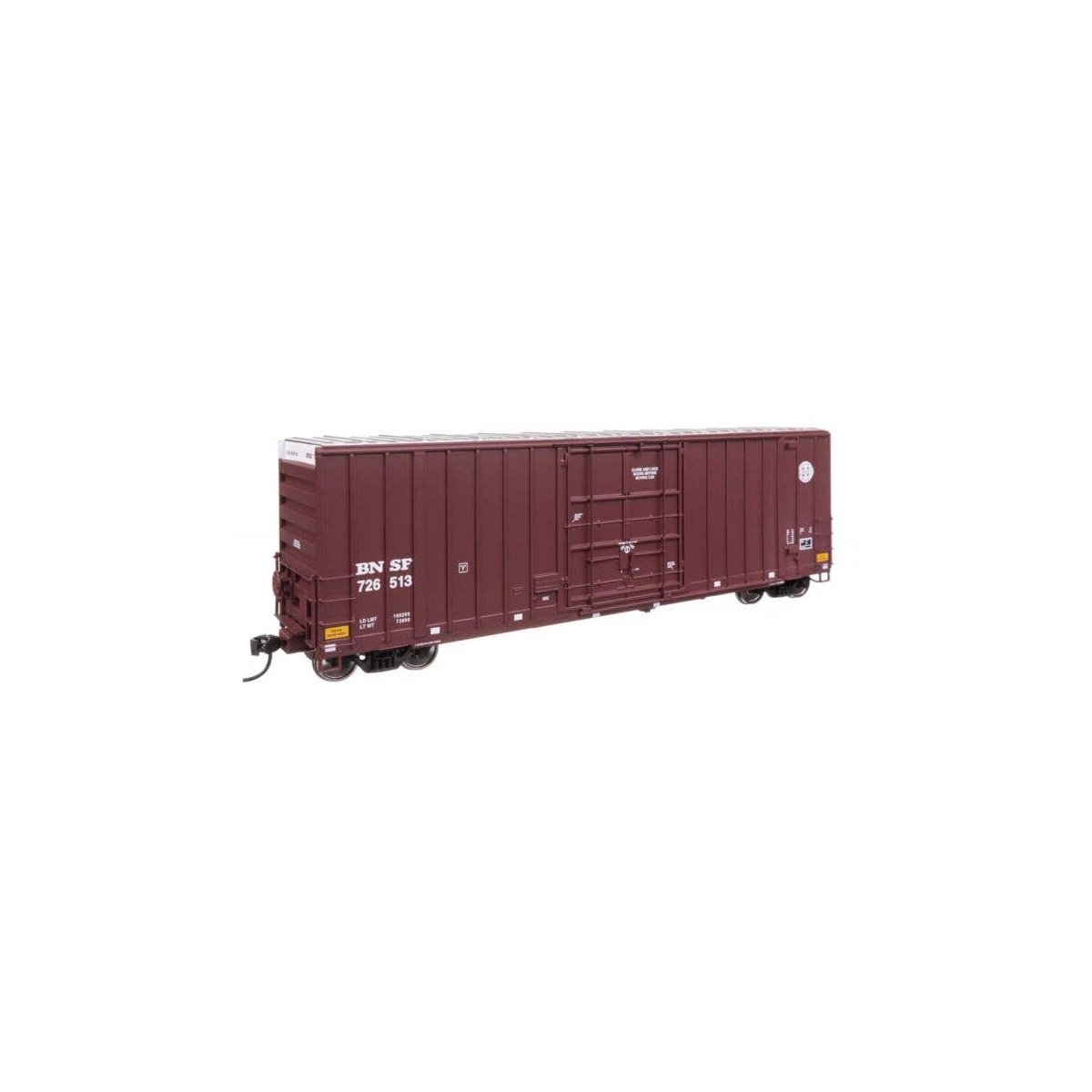 50′ Gunderson Hi-Cube Paper Service Boxcar - Ready to Run -- BNSF Railway 726513, HO, WalthersProto 101712
