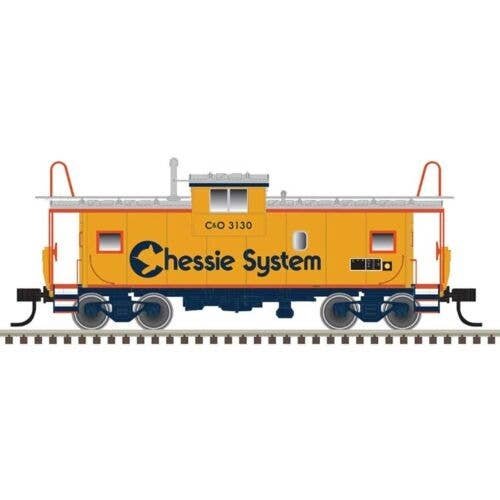 Extended-Vision Caboose - Ready to Run - Master(R) -- Chessie System C-3191 (yellow, orange), N, Atlas Model Railroad Co. 500073