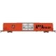 Pullman-Standard 86′ Auto Parts Double-Door Boxcar - Ready to Run -- Ann Arbor 69006 (orange, black, N, Bluford Shops 86711