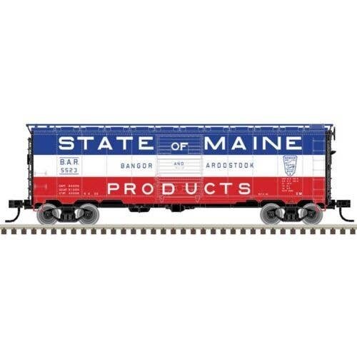 1932 ARA 40′ Steel Boxcar - Ready to Run - Master(R) -- Bangor & Aroostook 5091 (red, HO, Atlas Model Railroad Co. 20007760