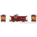 SP Class C-40-3 Steel Caboose with Roofwalk - Ready to Run -- Southern Pacific 1216 (Mid-1960s, Boxcar Red, orange, Small Gothic