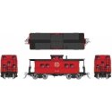 Northeastern-Style Steel Caboose - Ready to Run -- Western Maryland 1801 (As-Delivered, red, black), HO, Rapido Trains Inc 14402