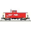 Standard-Cupola Caboose - Ready to Run - Master(R) -- Norfolk Southern 555551 (red, white), N, Atlas Model Railroad Co. 50007314