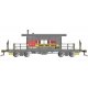 Transfer Caboose - Ready to Run - Silver Series(R) -- Family Lines L&N 6600 (gray, yellow, red), HO, Bachmann Industries 76405