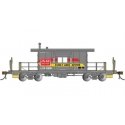 Transfer Caboose - Ready to Run - Silver Series(R) -- Family Lines L&N 6600 (gray, yellow, red), HO, Bachmann Industries 76405