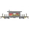 Transfer Caboose - Ready to Run - Silver Series(R) -- Family Lines L&N 6600 (gray, yellow, red), HO, Bachmann Industries 76405