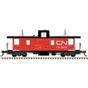 Pointe Ste. Charles PSC Caboose - Ready to Run -- Canadian National 79703 (red, black, white Corner Still Stripe), HO, Atlas Mod