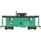 PRR Class N5 Steel Cabin Car (Caboose) - Ready to Run -- Penn Central 19012 (Blt. 5-20 Rpkd 9-68, Jade Green, black, Red P Logo)