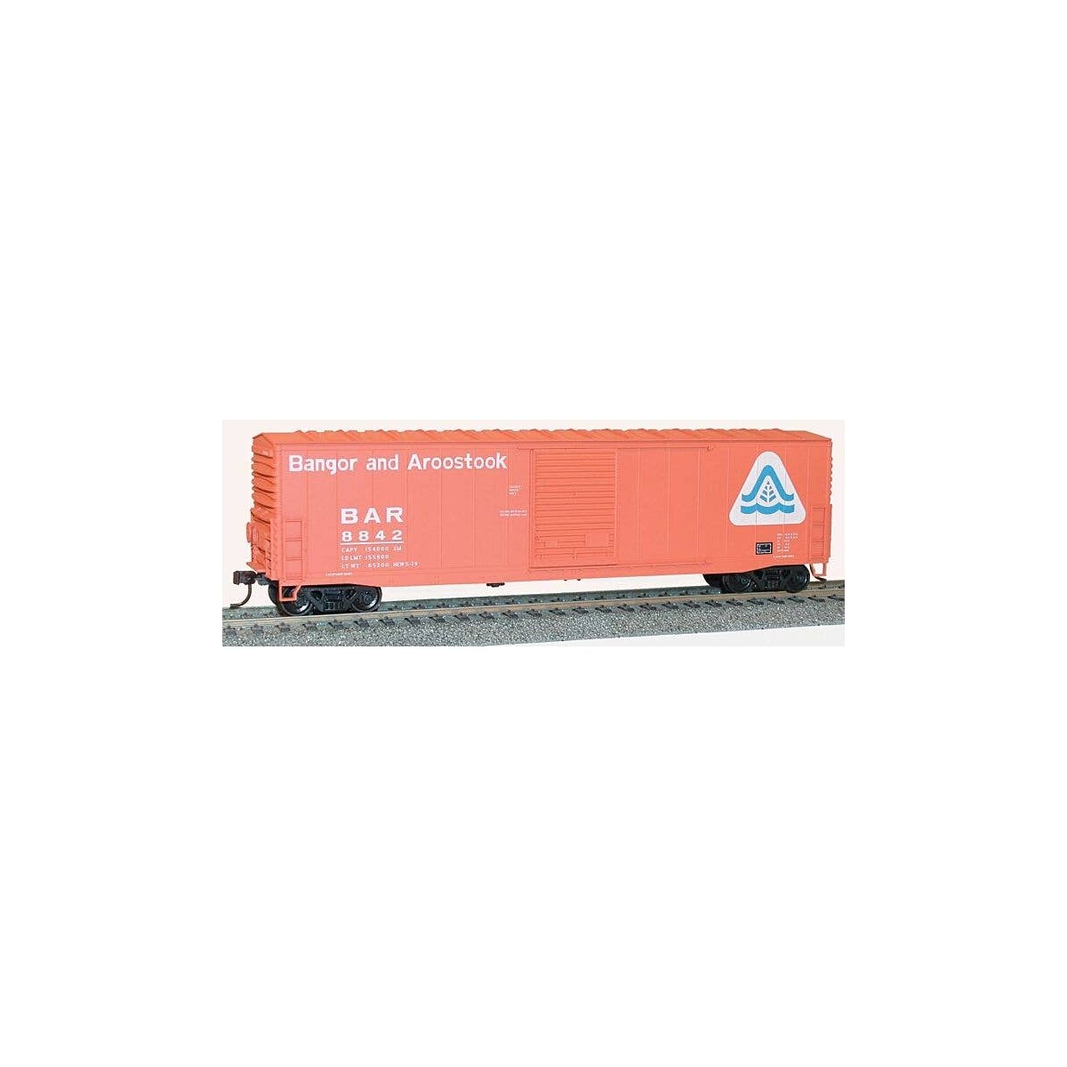 50′ Welded-Side Single-Door Boxcar - Kit -- Bangor & Aroostook 8842 (red, white, blue, Triangle Logo, HO, Accurail Inc 5723