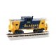 36′ Wide-Vision Caboose - Ready to Run - Silver Series(R) -- Alaska Railroad 70769 (blue, yellow), N, Bachmann Industries 7076