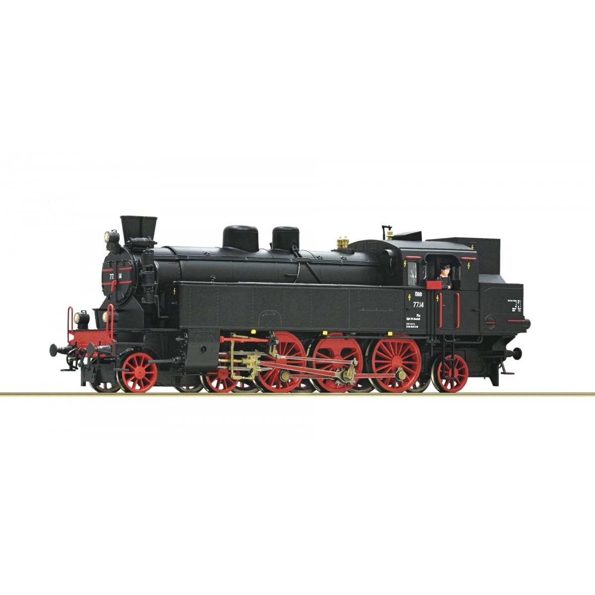 Steam locomotive 77.14, ÖBB, HO, Roco 70077