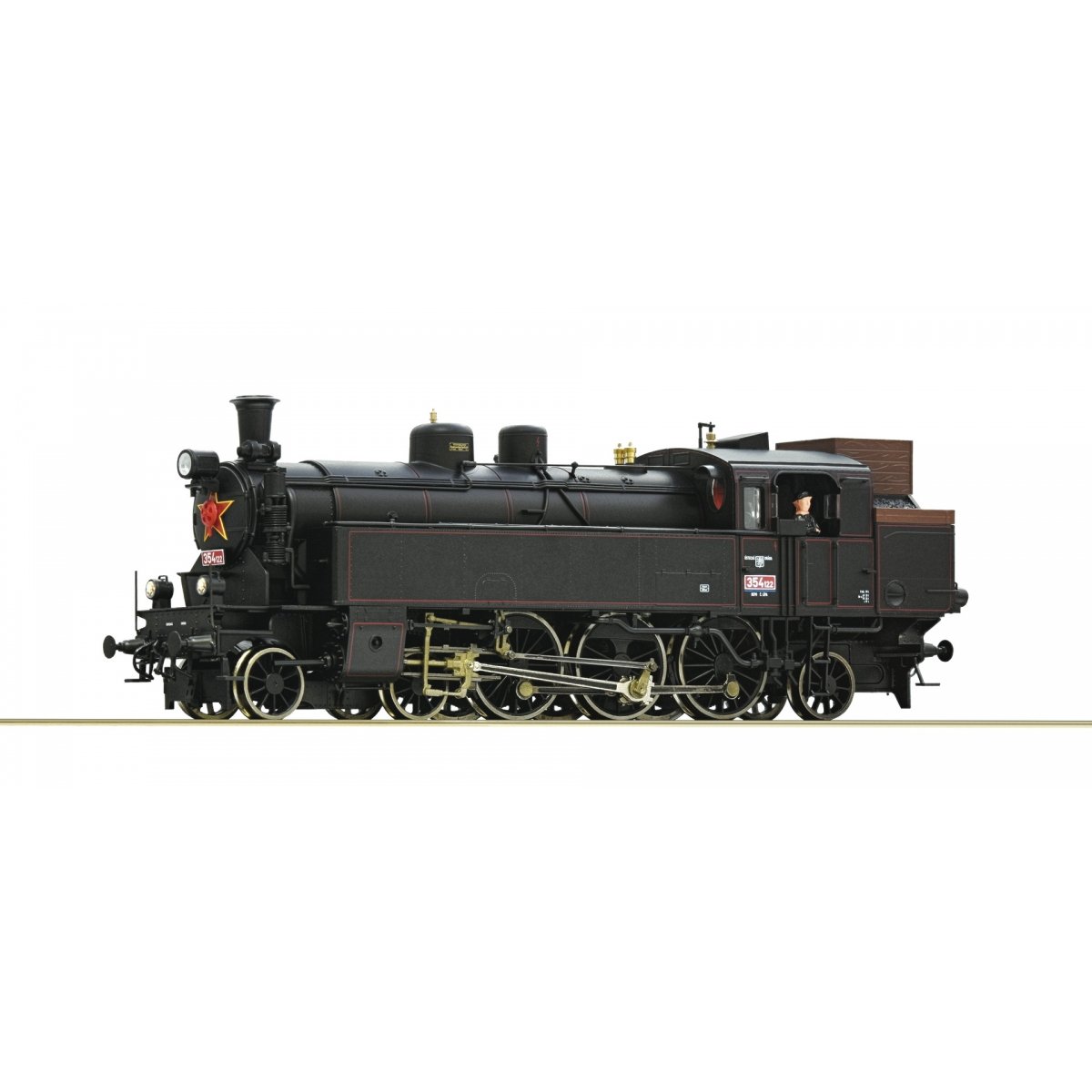 Steam locomotive class 354.1, CSD, HO, Roco 7100026