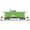 Extended-Vision Caboose - Ready to Run - Master(R) -- Burlington Northern 12554 (green, yellow), N, Atlas Model Railroad Co. 500
