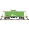 Extended-Vision Caboose - Ready to Run - Master(R) -- Burlington Northern 12554 (green, yellow), N, Atlas Model Railroad Co. 500