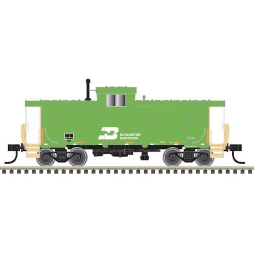 Extended-Vision Caboose - Ready to Run - Master(R) -- Burlington Northern 12554 (green, yellow), N, Atlas Model Railroad Co. 500