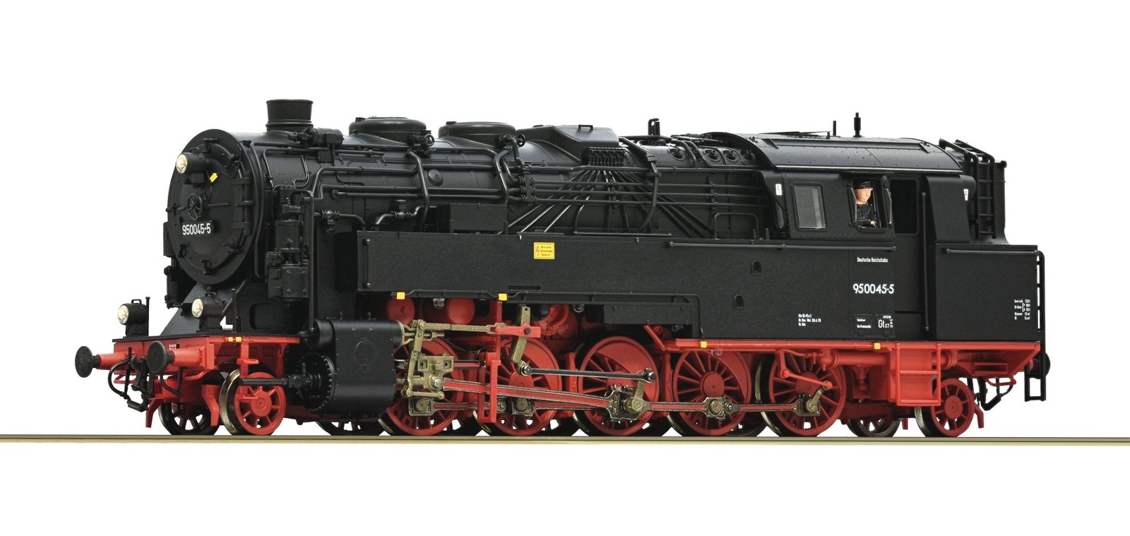Steam locomotive 95 0045-5, DR, HO, Roco 7110008