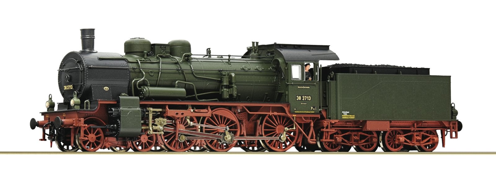 Steam locomotive 38 3713, DRG, HO, Roco 71396