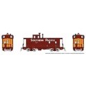 SP Class C-40-3 Steel Caboose No Roofwalk - Ready to Run -- Southern Pacific 1136 (1970s, Boxcar Red, orange, Large Gothic), HO,