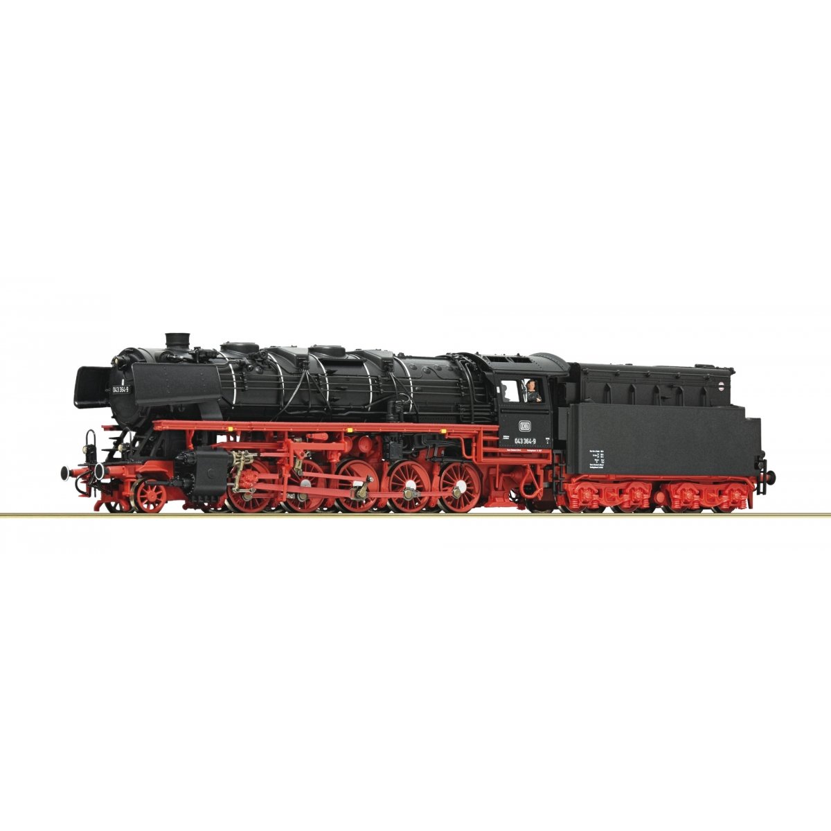 Steam locomotive class 043, DB, HO, Roco 7110018