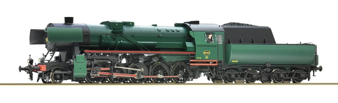 Steam locomotive 26.084, SNCB, HO, Roco 70044