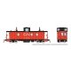 Hawker-Siddeley Caboose - Ready to Run -- Canadian National 79310 (As-Delivered, red, black, red/orange steps), HO, Rapido Train